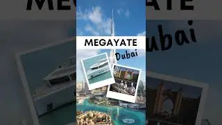 Megaiate em Dubai - jante em um dos maiores e mais luxuosos iates do mundo! #viagemdubai