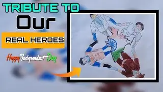 Tribute to our real heroes| Drawing of Corona Warriors | INDEPENDENCE DAY drawing .