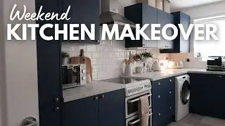 Weekend Kitchen Makeover, easy kitchen transformation on a budget | ad