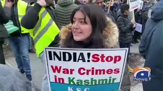 Geo News Special - Pakistani Community Gather In Oslo To Show Solidarity With IOK Muslims