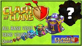 COC🏰LIVE-ALL BASE👑VISIT SEND🏚️YOUR ID quick🔴SUBSCRIBED🔔