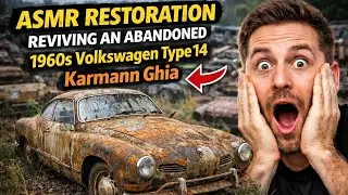 ASMR Restoration: Reviving an Abandoned 1960s Volkswagen Type 14 Karmann Ghia | RustRevive ASMR 