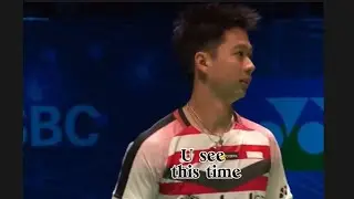 Fun moment with Sukamuljo. Light-hearted moment Sukamuljo:Humorous Antics on Court 轻松愉快时刻:球场的幽默举动