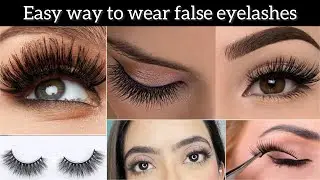 Super Easy Way to Wear False Eyelashes IN FIVE MINUTES || Safiya Malik
