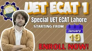 UET Lahore Fall Admission Test Preparation I UET ECAT 2026 Preparation I How to Prepare UET ECAT