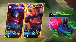 I MET FORMER TOP 1 GLOBAL GUSION!? 😱 | EARLYBIRD&rsquo;S  FLAMESHOT ACCURACY! ~ Mobile Legends: Bang Bang