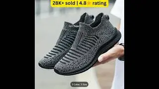 Unisex Knit Breathable Slip-On Sneakers#shorts