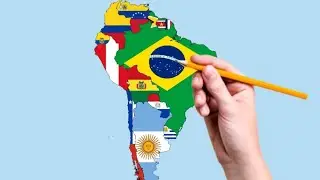 How to Draw  North America Flag Map #northamerica #flag #drawing 