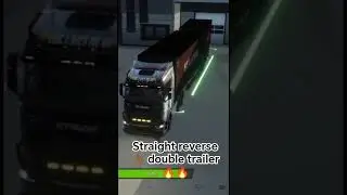 straight reverse 👌🏾 Truckers of Europe 3 Double trailer 🔥🔥🔥