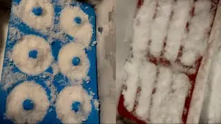 DEEP FREEZER FROST MOLDS | REQ 1258 #iceasmr #freezerfrost