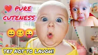 Try Not To Laugh 🤣 Cutest & Funniest Baby Moments Ever | Adorable Baby Reactions Compilation