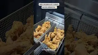 Fried chicken machine available ✅ #food #qualitykitchen #kitchenappliance #streetfood #fried #yt