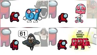 Mini Crewmate Kills Italian Brainrot Characters - Part 1-4 | Among Us