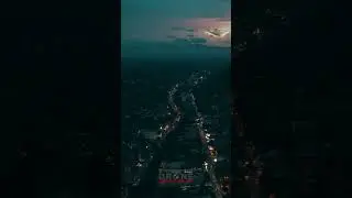 Epic Aerial Views: Towns & Cities at Dusk with Majestic Mountains! #shorts