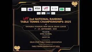 Table-14 | 14th Sept | Morning | UTT 2nd National Ranking Table Tennis Championship-2025
