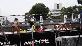ビーチバレー女子8/24-3　　石坪/柴　VS  幅口/浦田