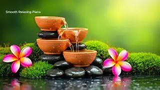 Relaxing Sleep Music and water Bamboo fountain sound relief stress and angry mood, calmful