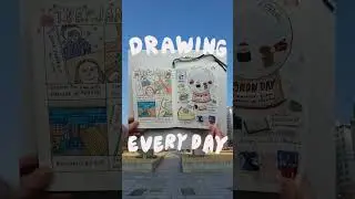 Journal Flipthrough ✨️ Drawing in January
