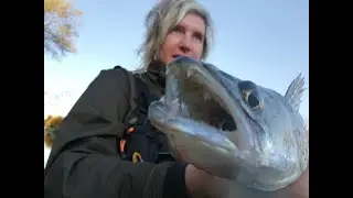 Catching zander with homemade lures/  fishing movie