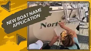 How to install a boat name.