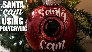 SANTA CAM ORNAMENT USING POLYCRYLIC | DIY DOLLAR TREE ORNAMENT