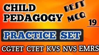 CHILD PEDAGOGY / TEACHING APTITUDE Best MCQ Series 2025-26 🚨|| CGTET/CTET Join Us Free Classes Daily