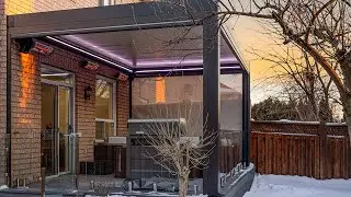 Attached to the house Aluminum Pergola 12 by 20
