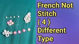 ( 3) Different type French knot stitch for beginners // hand embroidery...//