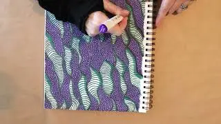 Zen Doodle Art, Satisfying & Calming ASMR with Acoustic Guitar Music No Talking