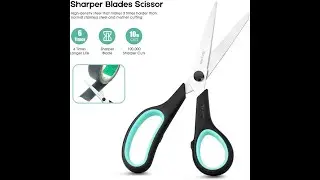 Pack of 3 Heavy Duty Scissors with Ultra Sharp Blades and Comfort Grip Handles