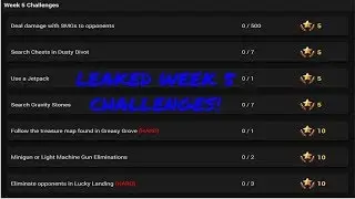 Week 5 Challenges LEAKED! ALL Season 4 Week 5 Battle Pass Challenges | Fortnite Battle Royale