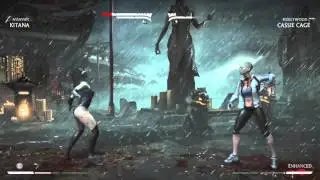 Mortal Kombat X Kitana vs Cassie Cage