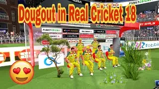 🔥Real cricket 18 || dougout || drinks break || gameplay by DudeBuzz