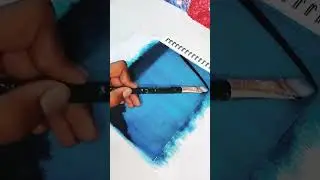 easy rain painting #easy #artshorts#painting