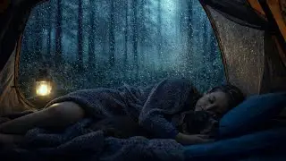 Cozy Camping Tent in Heavy Rain ‼️ Relaxing Rain Sounds for Deep Sleep