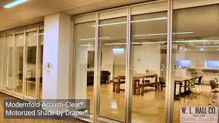Modernfold Acousti-Clear&reg; Motorized Privacy Shade by Draper&reg; | W. L. Hall Company