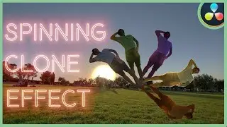 How To Make The Spinning Clone Effect | DaVinci Resolve 17 |