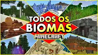 O Mundo do MINECRAFT em 5 MINUTOS: TODOS OS BIOMAS! 🌍✨