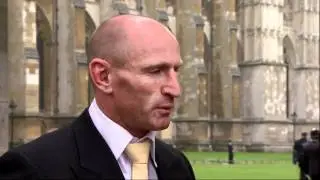Rugby Player Gareth Thomas at Royal Wedding