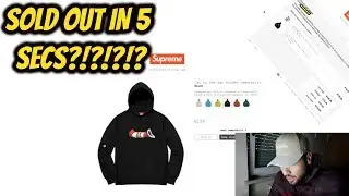 SUPREME FW18 WEEK7 CAT IN THE HAT HOODIE LIVE COP *MANUAL CHECKOUT*