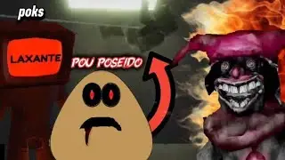Pou es poseido por el payaso demonio para conseguir vistas; pou y poks ep:2 {Roblox scream stream] 👹