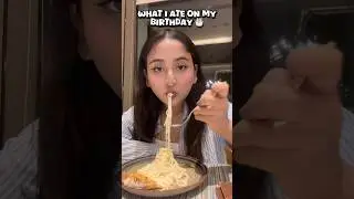 What I Ate On My Birthday #minivlog #ytshorts #shorts