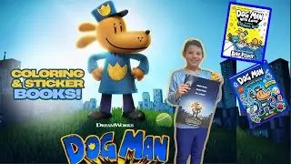 DOG MAN MOVIE Coloring AND Sticker book!