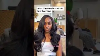How to do a Glueless Sew-in install | Natural deep part Tutorial 2026! 💇&zwj;♀️#sewin #gluelessinstall