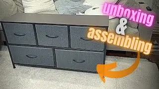 Unboxing & Assembling the WLIVE 5 Drawer Dresser