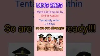 MNS 2025 MERIT LIST #mns2025 #mnsmeritlist #mns #meritlist2025 #indianarmy #armynursing #viralshorts
