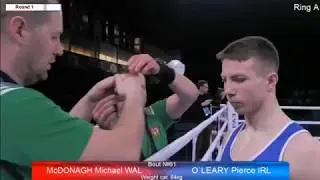Micheal McDonagh WAL V Pierce O Leary IRE european u22