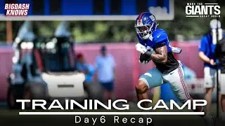 Giants Training Camp Day 6 ReCap | WR Woes - Nabers Banged Up | New York Giants Football