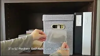 3&rdquo; x 5&rdquo; Pocket - Self Adhesive - Open Long