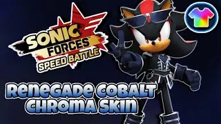 Idol Shadow Renegade Cobalt Chroma Skin Gameplay | Sonic Forces: Speed Battle